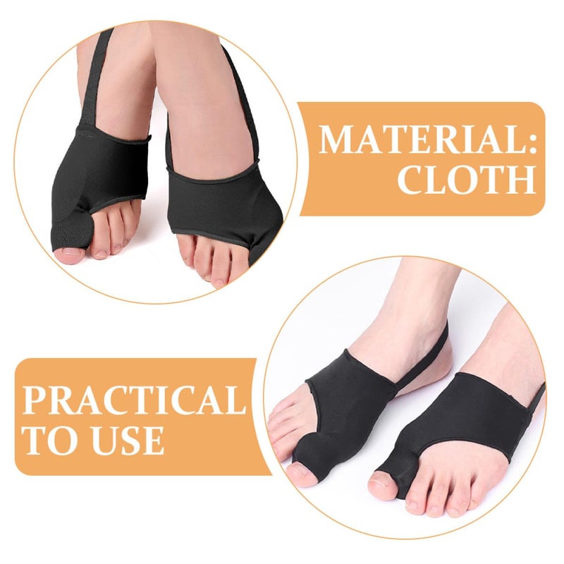 Adjustable Bunion Corrector Brace For Women Black Toe Straightener Splint 2 Pack - Image 4