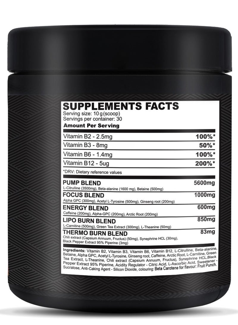 ايد بلس مسحوق فاكهة بنكهة الفواكه BCAA ٢:١:١، ٣٠٠ غرام | ١٠ غرامات من BCAAs لكل حصة | تعافي العضلات وترطيبها | إلكتروليتات وأحماض أمينية - Image 2