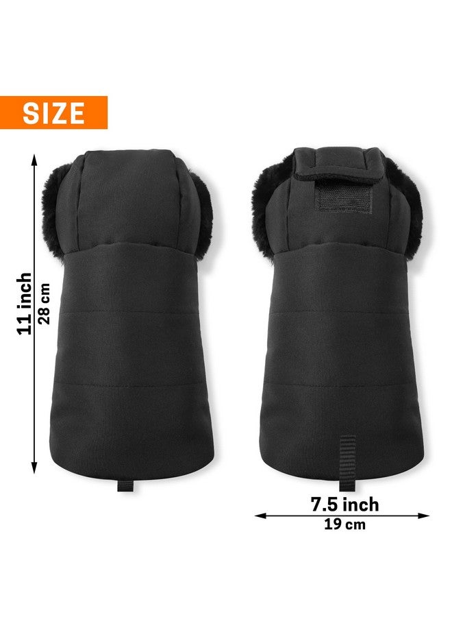 Aurya Stroller Gloves, Universal Stroller Warmmuffs, Winter Anti-Freeze Warm Mittens for Pram, Stroller, Pushchair Handbar - Image 2