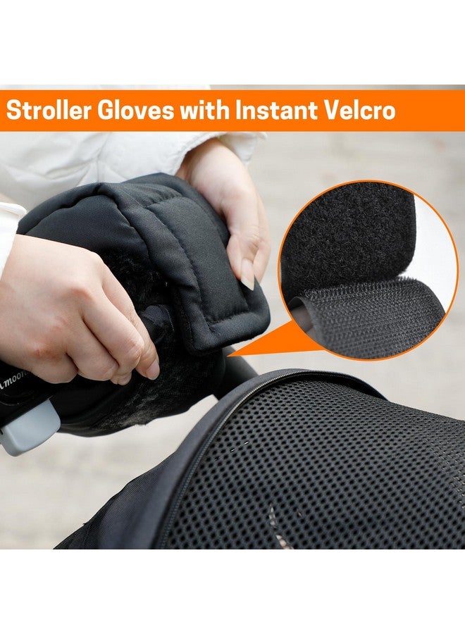 Aurya Stroller Gloves, Universal Stroller Warmmuffs, Winter Anti-Freeze Warm Mittens for Pram, Stroller, Pushchair Handbar - Image 5