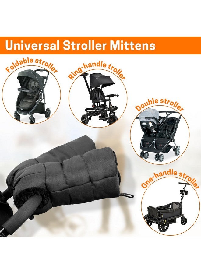 Aurya Stroller Gloves, Universal Stroller Warmmuffs, Winter Anti-Freeze Warm Mittens for Pram, Stroller, Pushchair Handbar - Image 4