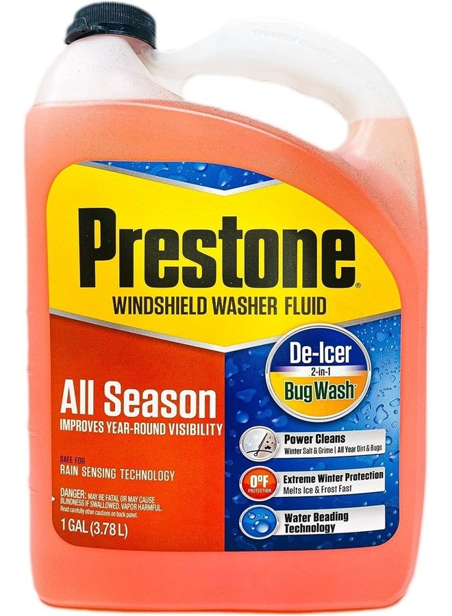 Prestone AS658P سائل غسيل الزجاج الأمامي 3 في 1 لجميع الفصول على مدار السنة - Image 1