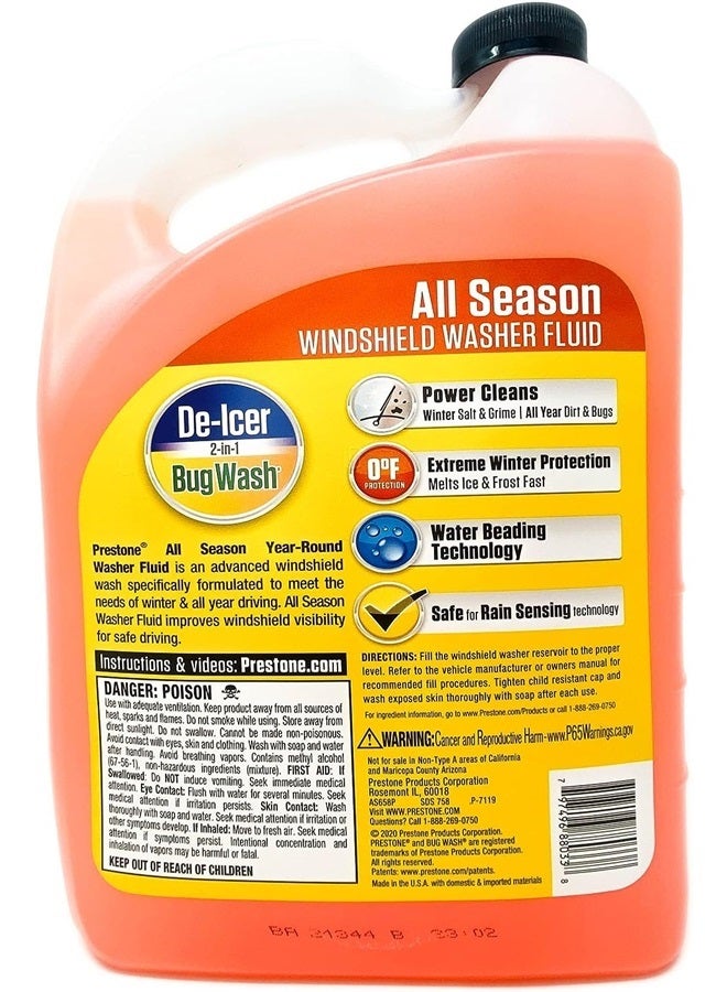 Prestone AS658P سائل غسيل الزجاج الأمامي 3 في 1 لجميع الفصول على مدار السنة - Image 2