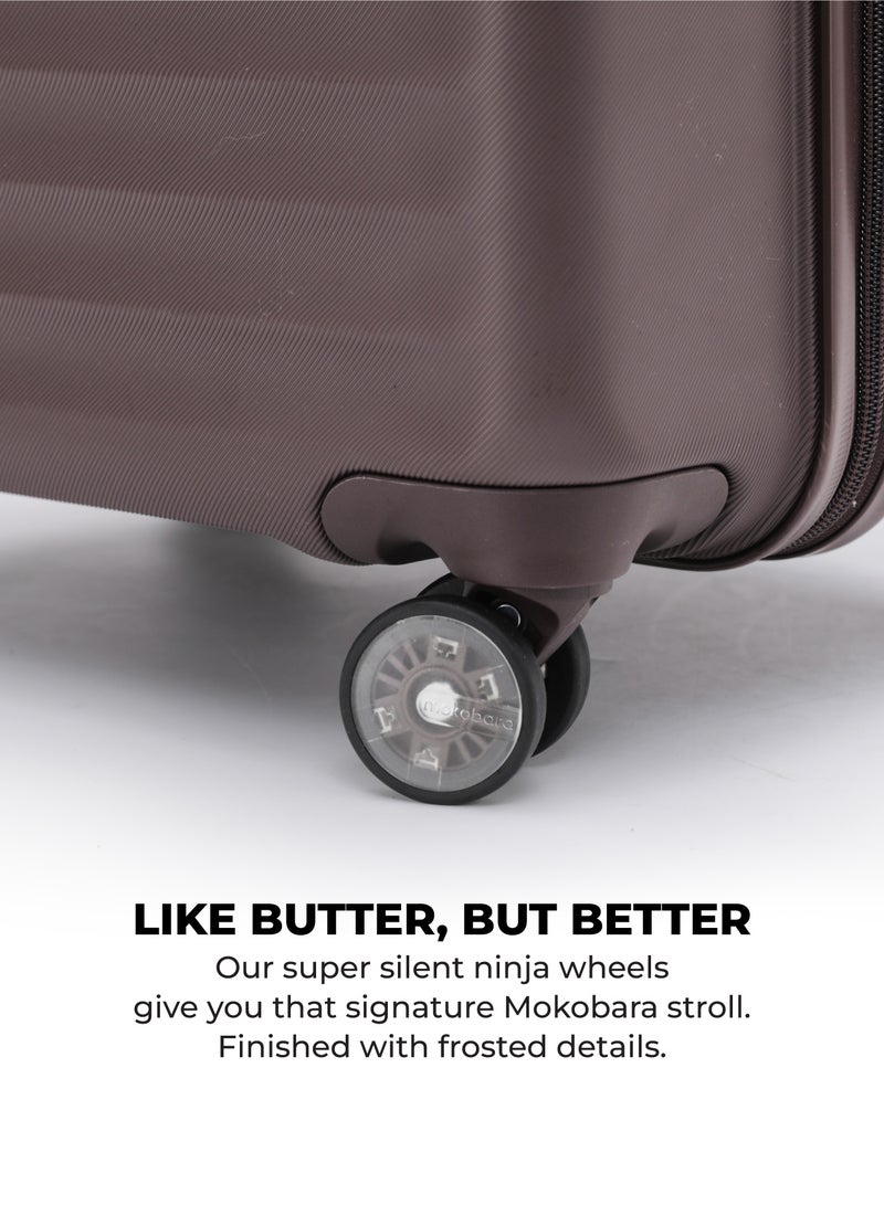 Mokobara The Aisle Trunk Set Of 3 - Durable Polycarbonate Material | Mocha Brown, Cool Beans - Image 3