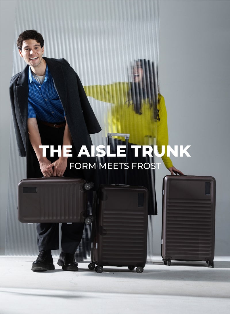 Mokobara The Aisle Trunk Set Of 3 - Durable Polycarbonate Material | Mocha Brown, Cool Beans - Image 2