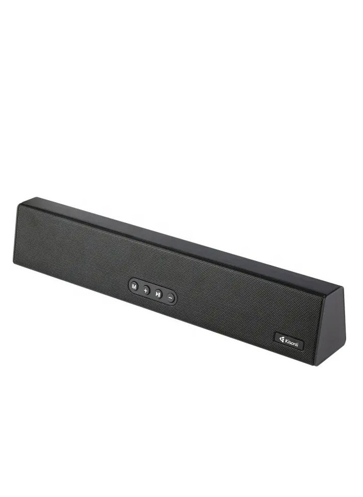 Kisonli LED-805 Portable Wireless Sound Bar Bluetooth - Black