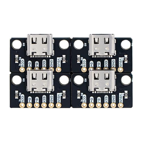 Treedix 4pcs USB Type-C Breakout Board Serial Basic Breakout Female Connector Immersion Gold PCB Converter Board - Image 1