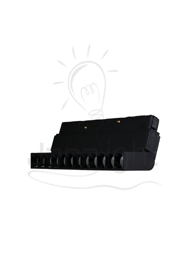SVL Track black rectangular movable spotlight, 12 lenses, 12 watts, 22 cm long and 9 cm wide - Image 2