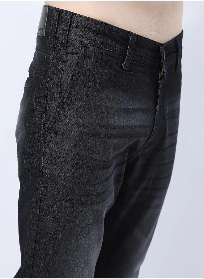Ketch Straight Fit Clean Look Stretchable Jeans by Styli