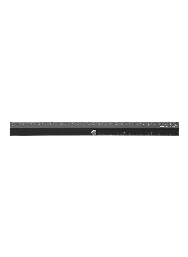 Midori Multi Aluminium Ruler 30cm Black (42254006) - Image 3