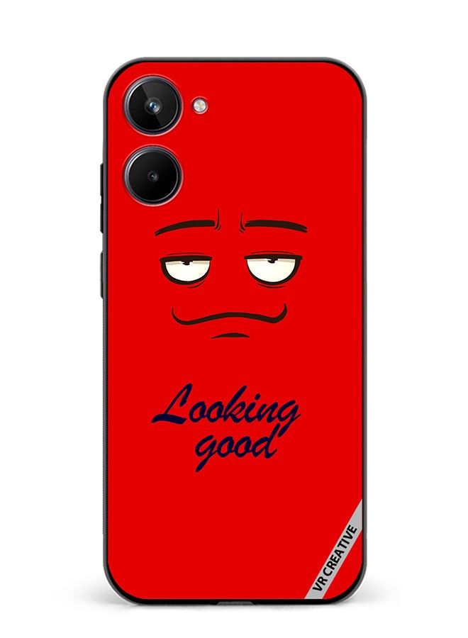 VR CREATIVE Protective Case Cover For Realme 10 Looking Good Face Design Multicolour - Image 1