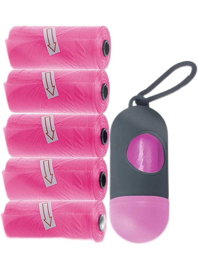 STAR BABiES Scented Bag Pack Of 5/75 Bags Pink & Assorted Dispenser