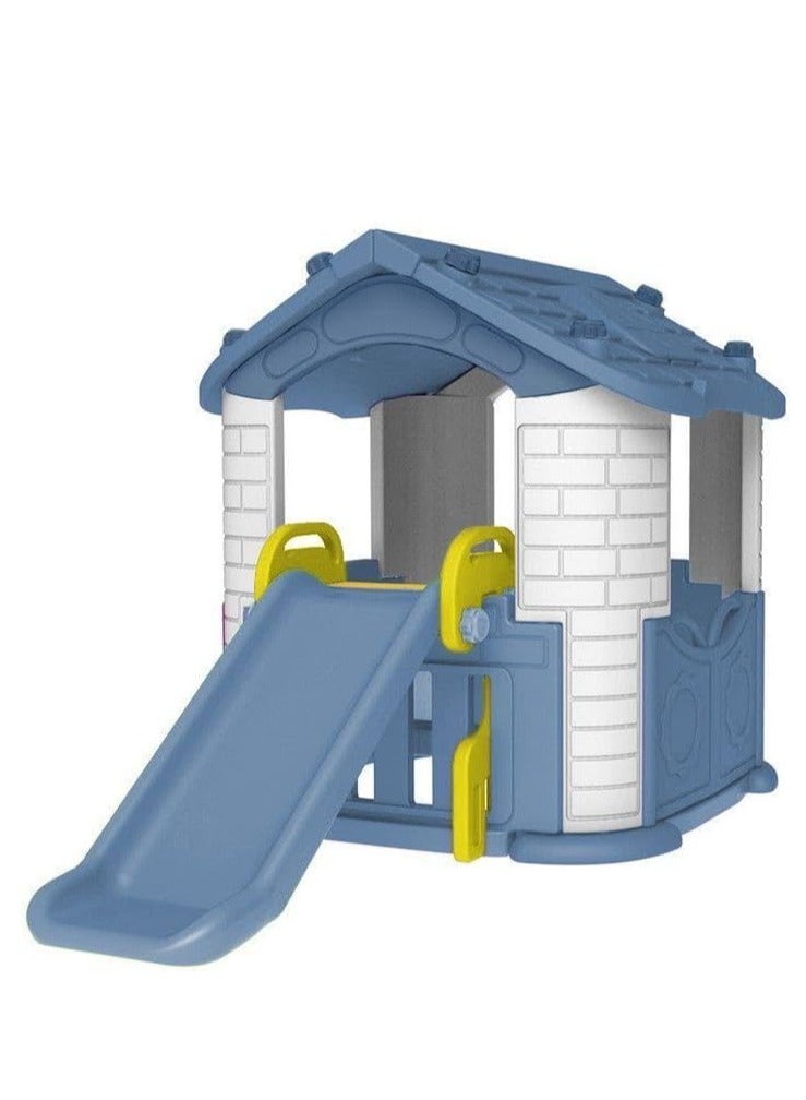 AL BADER ALBADER Big Children House With Slide, Playhouse For Kids, Fun House for Backyard, Playset With Slide For Children, Indoor/Outdoor Playset, Action Toy Made Of Durable Plastic, Playground - Image 1