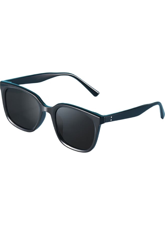 Mimikawa River Sunglasses Men'S Gm Style Large Frame Sunglasses Women'S Fashion Sunscreen Nylon Polarized Uv Protection Sunshade Black Lens - Image 3