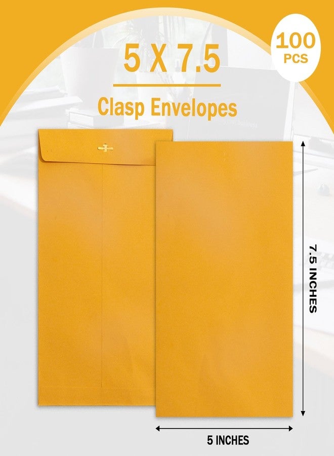 Goefun Small Manilla Envelopes 5 x 7.5 inch, 100 Pack - Image 2