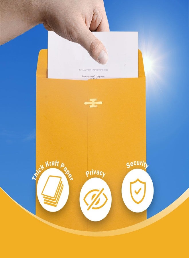 Goefun Small Manilla Envelopes 5 x 7.5 inch, 100 Pack - Image 4