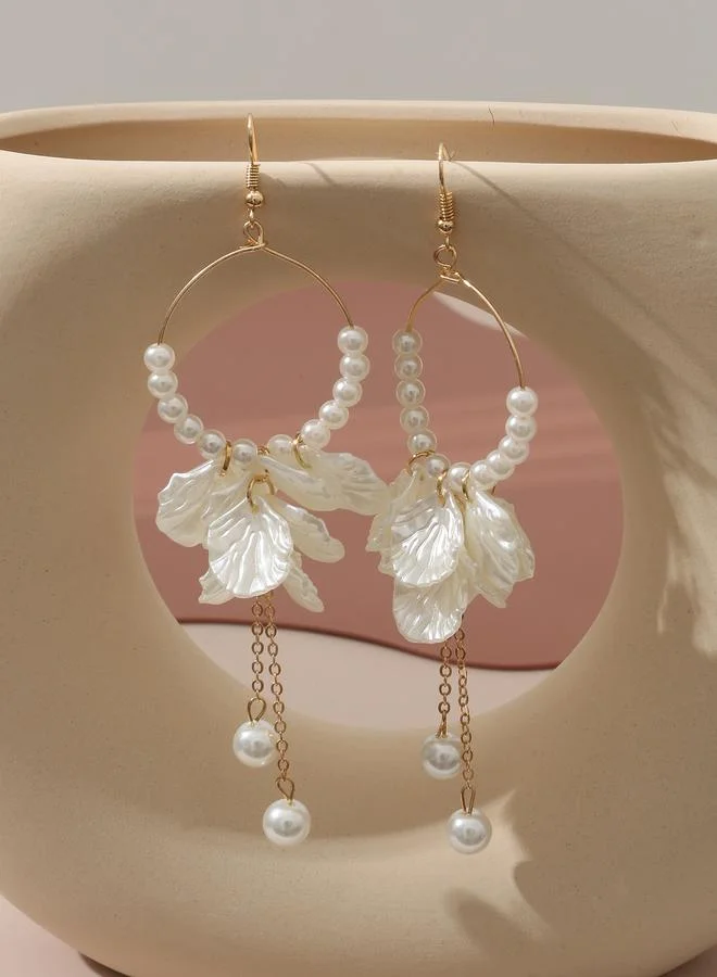 Take Two  Petal Dangle Earrings for Women | Best Price UAE