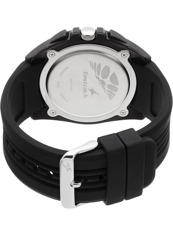 فاستراك ساعة كرونوغراف بمينا سوداء للرجال - Image 2