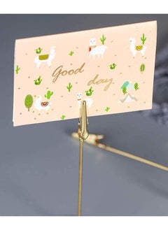 KASTWAVE 12pcs Place Card Holder Memo Clip Photo Table Number Gold Holder Stand Paper Menu Stand  - Image 5