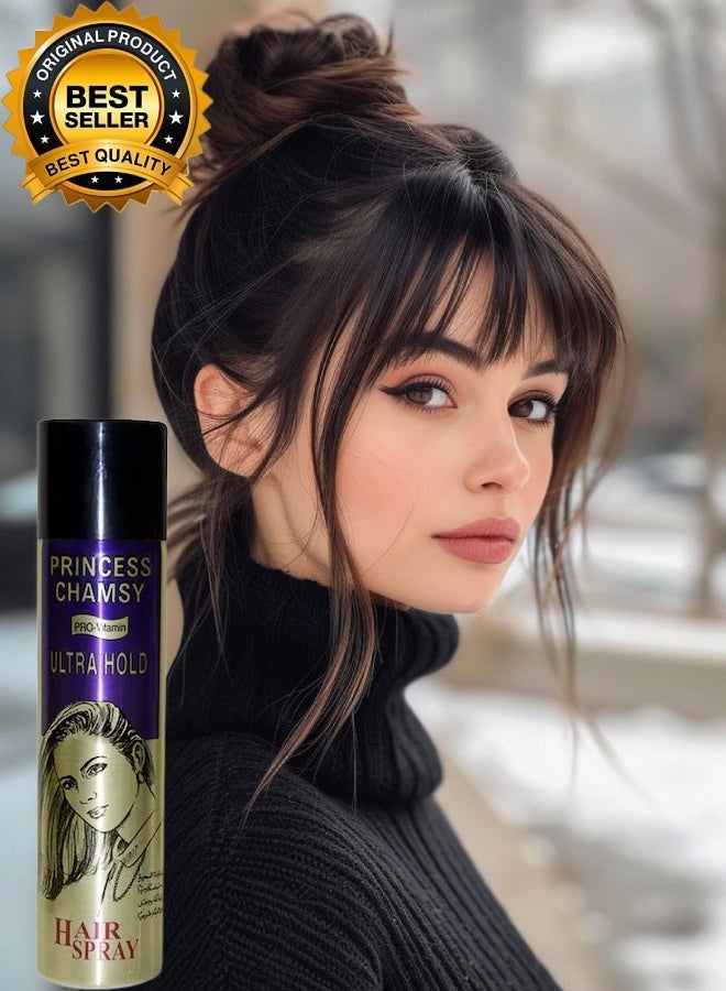 PRINCESS CHAMSY 12 Pieces Ultra Hold Hair Spray 90ML - Image 2