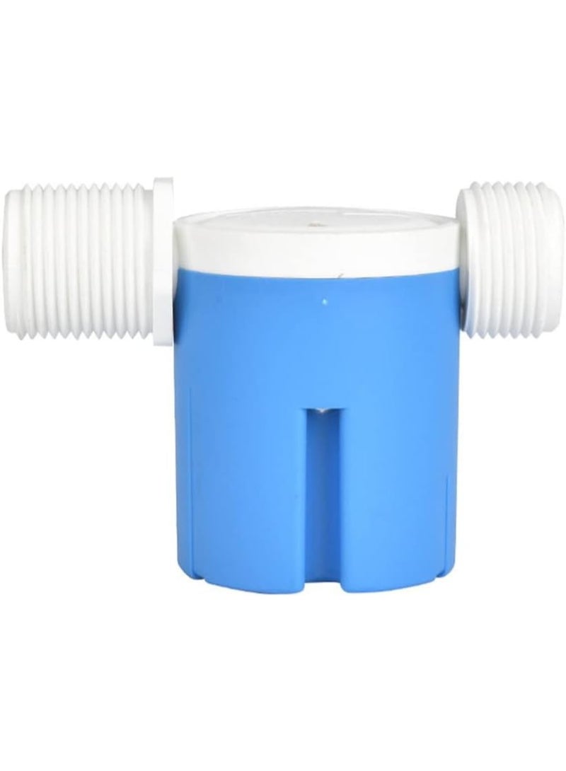 Lynacz Original 1 Inch Side Inlet Built- in Inside Automatic Float Water Level Control for Solar Water Tank Tower Pool (Blue) Practical - Image 1