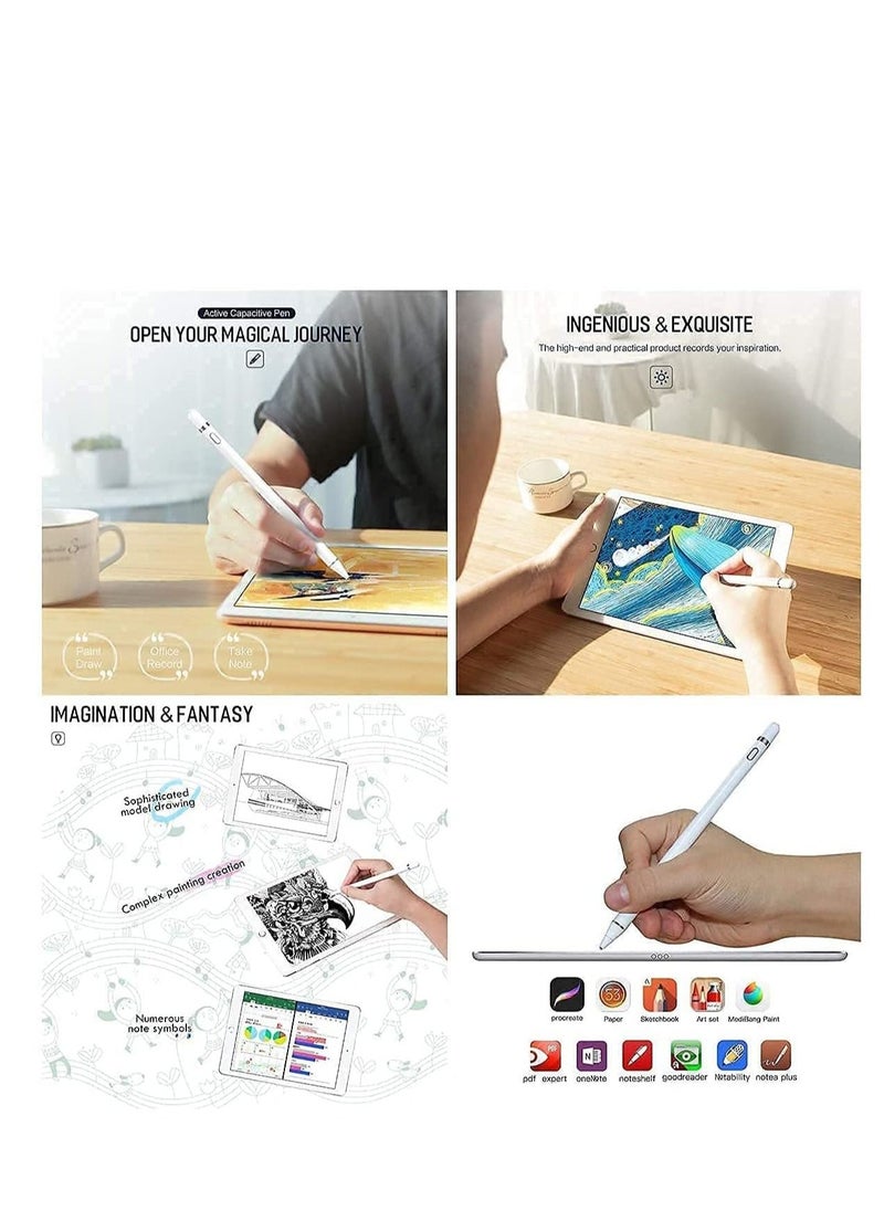 Facehub47 - Rechargeable Active Stylus Touch Pen,High Precision and Sensitivity Capacitive Stylus Compatible with iOS,Android,iPad,Samsung,Tablet Touchscreen Device(No bluetooth function) - Image 1
