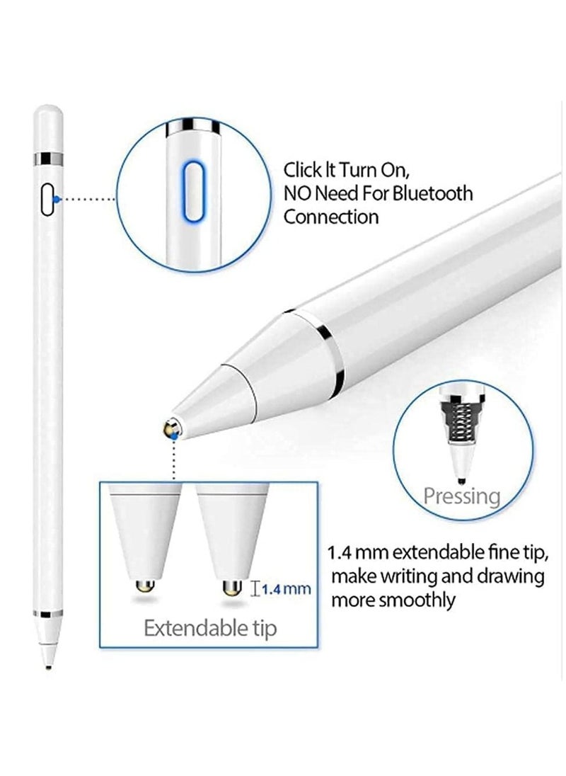 Facehub47 - Rechargeable Active Stylus Touch Pen,High Precision and Sensitivity Capacitive Stylus Compatible with iOS,Android,iPad,Samsung,Tablet Touchscreen Device(No bluetooth function) - Image 1