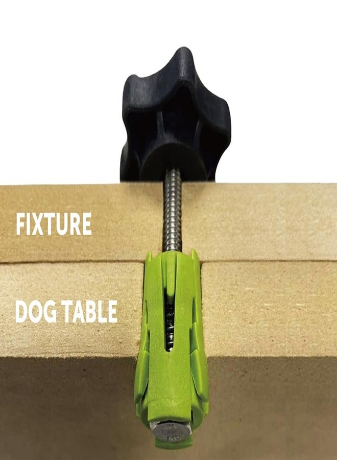 BOW Products Bench Dog Clamps - Expandable Dog Hole Clamps for MFT Tables, Dog Tables and Workbenches - Fits 3/4 Inch (19mm to 20 mm) Dog Holes and Includes Low-Profile, Ergonomic Knobs - Pack of 6 - Image 5