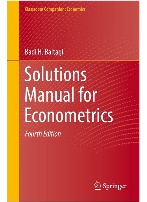 Solutions Manual for Econometrics