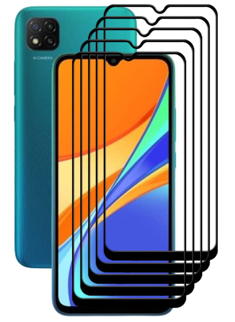 ACLIX 5 Pieces Antistatic ESD Dustproof Premium Quality High Definition Tempered Glass Screen Protector Designed For Xiaomi Redmi 9C - Image 1