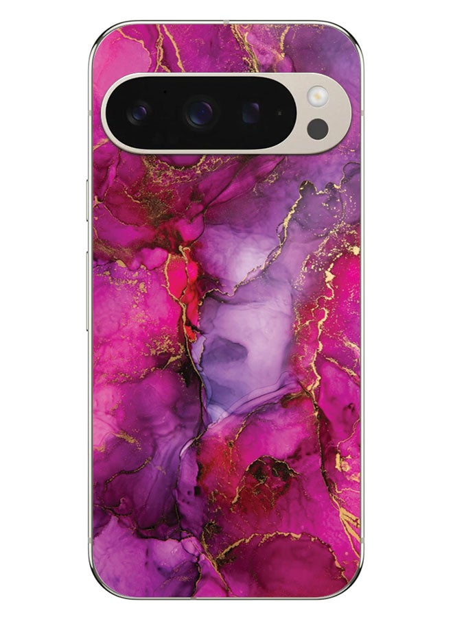 EYE CATCH Printed Protective Case Cover For Google Pixel 9 Pro  -  Pink Marble Texture - Image 1