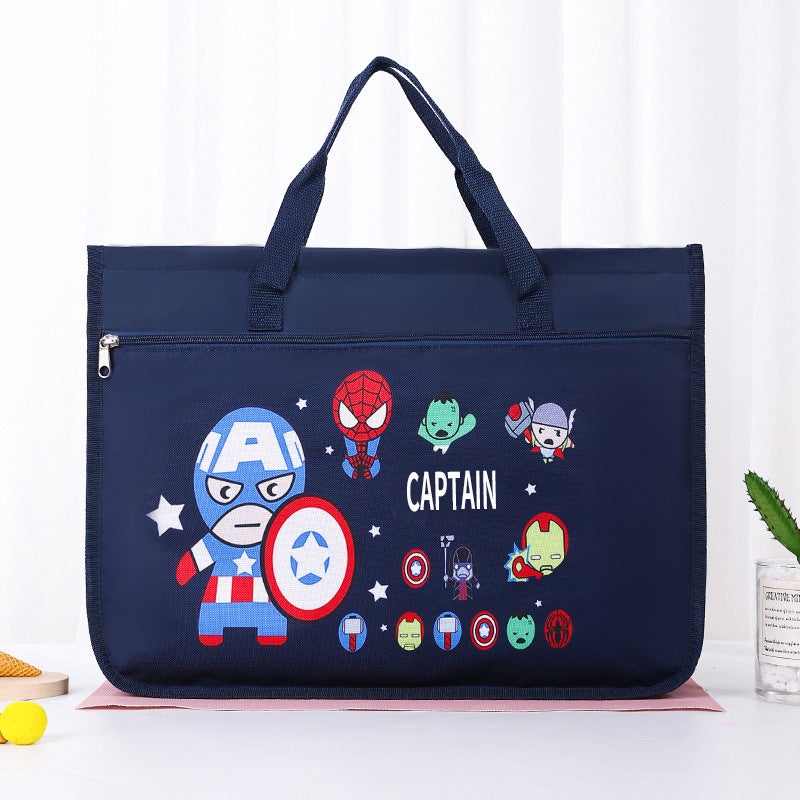 8K Kids Sketch Bag Large Cute Cartoon Student Art Storage MengMeng US Team