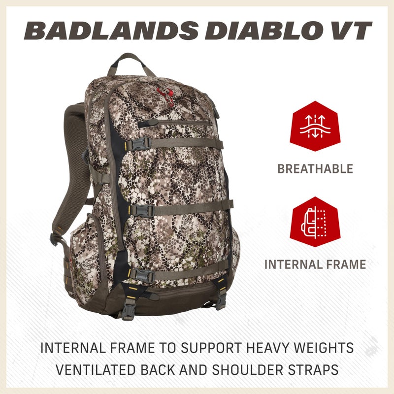 Generic Badlands Diablo VT Hunting Backpack, Mud  - Image 2