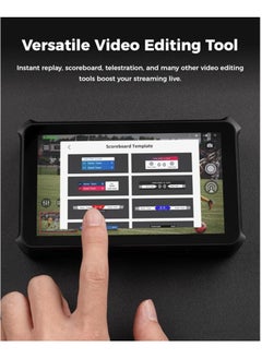 OBSBOT OBSBOT Talent Video Switcher Monitor Encorder Recorder All in One Video Mixer with 7 Video Inputs, Live Streaming to NDI/RTMP/SRT/YouTube and Other Platforms via Wi-Fi, 4G LTE, Ethernet, USB Port.  - Image 5