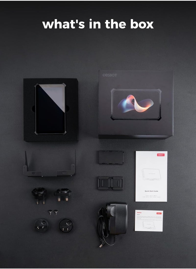 OBSBOT - OBSBOT Talent Video Switcher Monitor Encorder Recorder All in One Video Mixer with 7 Video Inputs, Live Streaming to NDI/RTMP/SRT/YouTube and Other Platforms via Wi-Fi, 4G LTE, Ethernet, USB Port. - Image 1