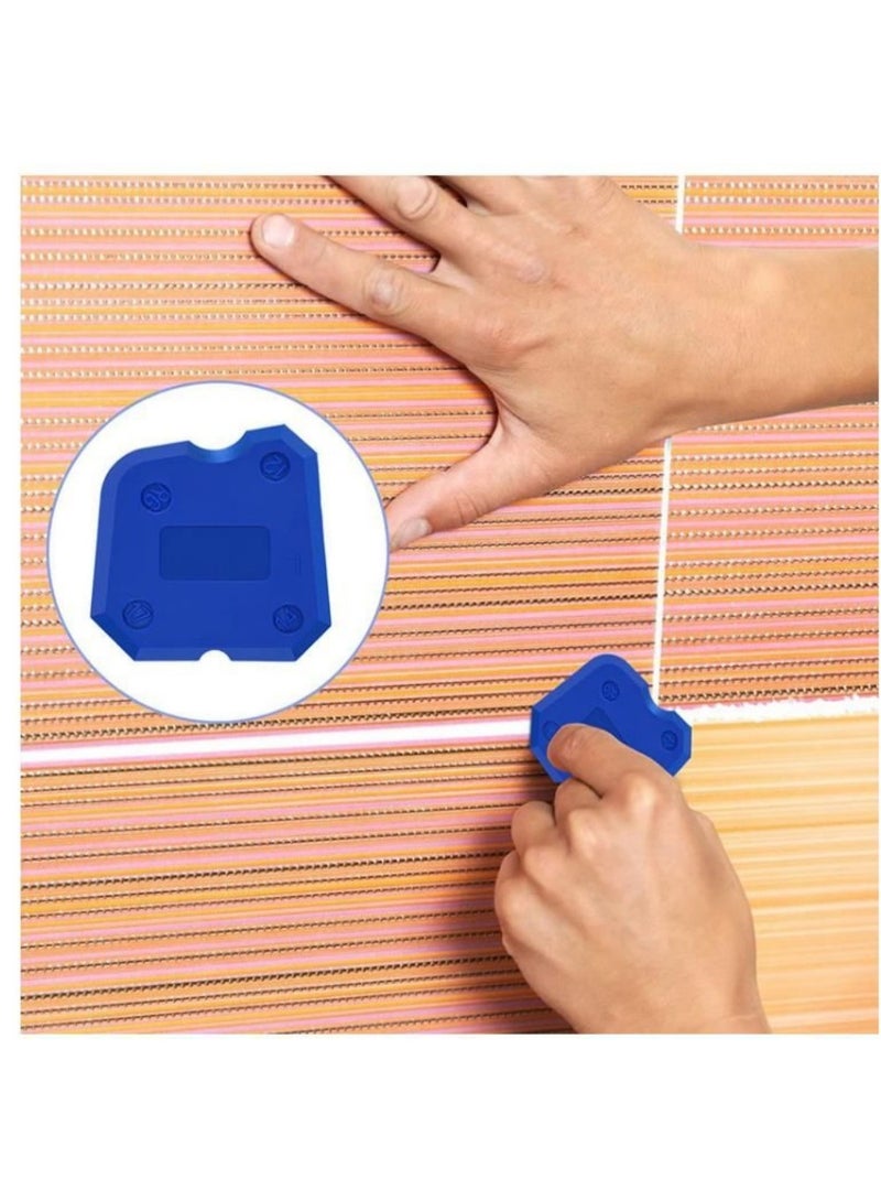 Multifunctional Silicone Scraper Four-Piece Caulking Set - Blue - Image 5