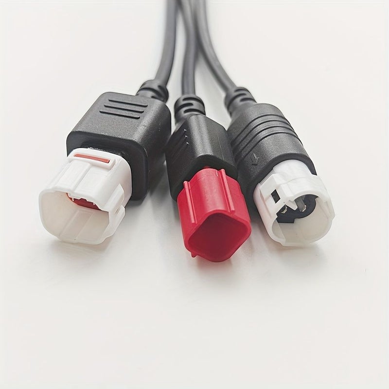 3 In 1 OBD2 Adapter Cable Black 16 Pin to 6 Pin 4 Pin 3 Pin Diagnostic Tool - Image 4