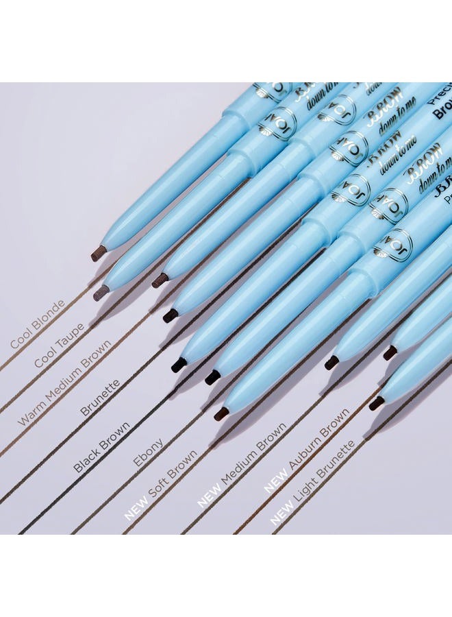 JOAH Eyebrow Pencil - Brow Down To Me Precision Brow Pencil with Built-In Spoolie Brush for Flawless Brows, Brunette - Image 5