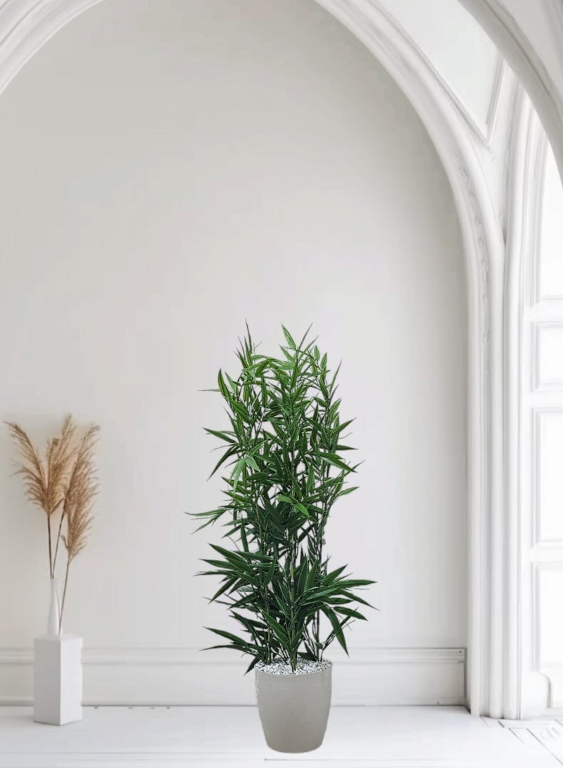 Artificial decorative plant tree with pot, 100 cm