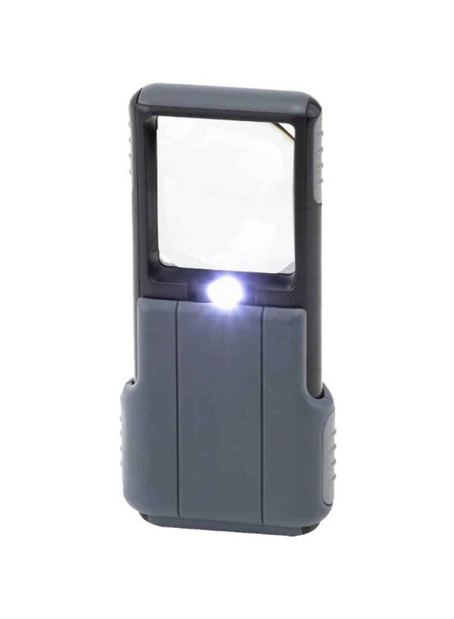 Carson® 5x MiniBrite LED Lighted Slide-Out Aspheric Magnifier with Protective Sleeve (PO-55) - Image 4