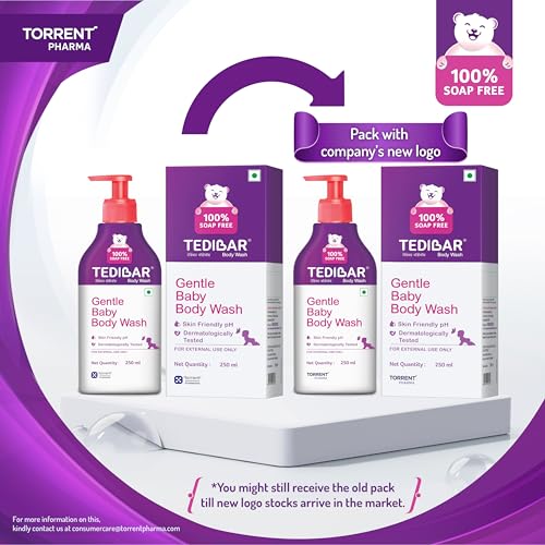 Tedibar Rich Moisturising Baby Body Wash 250ml with Skin Friendly PH | 100% Soap & Alkali Free | Prevents Dryness & Rahses | Dermatologically Test - Image 4