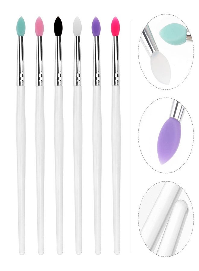 فرشاة ظلال العيون الاحترافية من السيليكون من فيكاسكي، فرشاة مكياج كبيرة مزينة بالترتر للمبتدئين، صغيرة الحجم وسهلة الحمل - Image 2