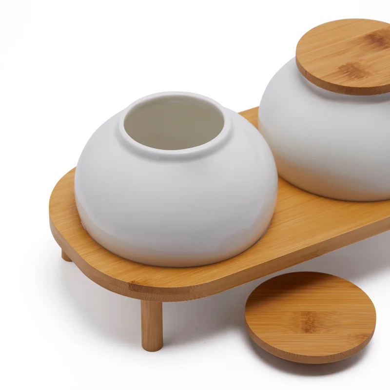 Simply Kitchen Gourmet Canister With Bamboo Lid