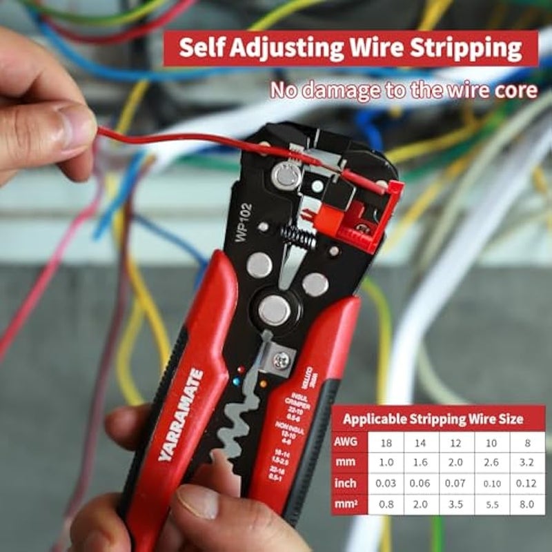 Universal Handheld Quick Automatic Wire Stripper Tool, Stripping Of Wire Range: 24-10AWG/0.2-6mm², Wire Cutter For Electrical Cable Cutting, Crimping Tool, Self Adjusting Wire Stripper, 8 - Image 4