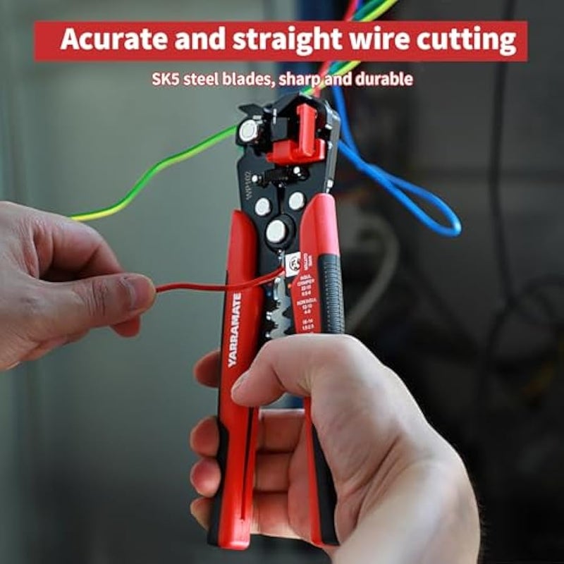 Universal Handheld Quick Automatic Wire Stripper Tool, Stripping Of Wire Range: 24-10AWG/0.2-6mm², Wire Cutter For Electrical Cable Cutting, Crimping Tool, Self Adjusting Wire Stripper, 8 - Image 3