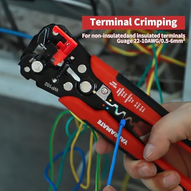 Universal Handheld Quick Automatic Wire Stripper Tool, Stripping Of Wire Range: 24-10AWG/0.2-6mm², Wire Cutter For Electrical Cable Cutting, Crimping Tool, Self Adjusting Wire Stripper, 8 - Image 5