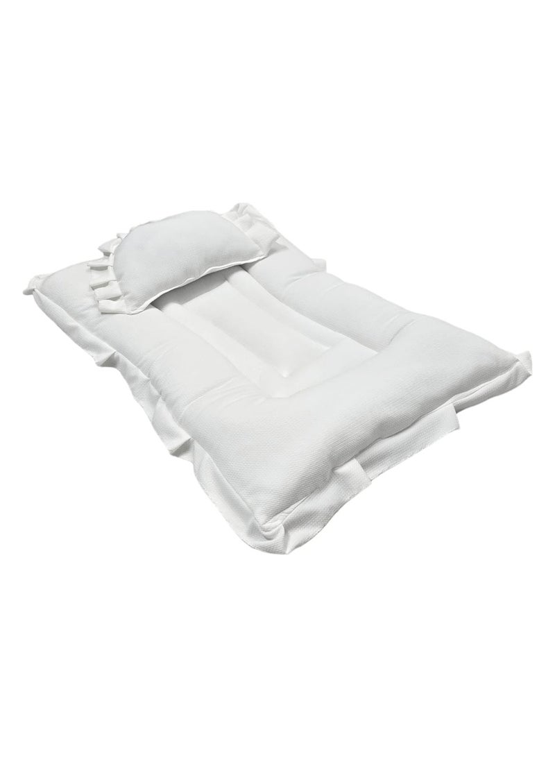 BABYCARA Baby Bed with Thick Mattress Pillow for Newborn Babies 80x55cm  - Image 1
