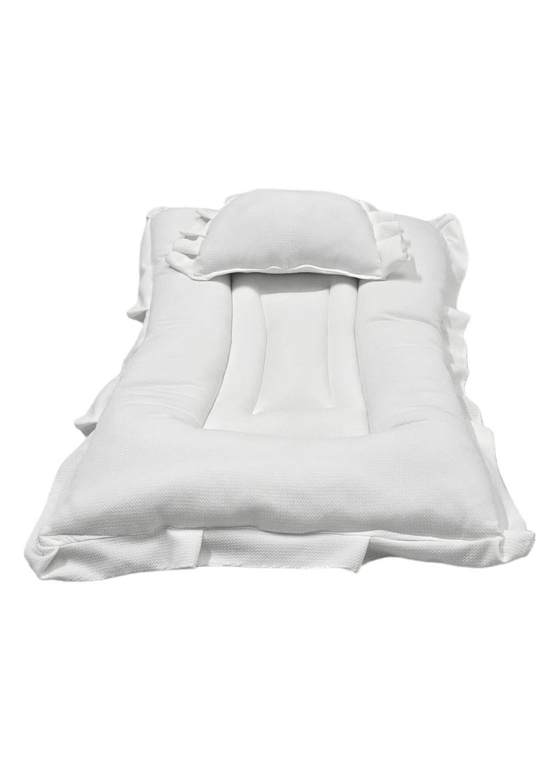 BABYCARA Baby Bed with Thick Mattress Pillow for Newborn Babies 80x55cm  - Image 2
