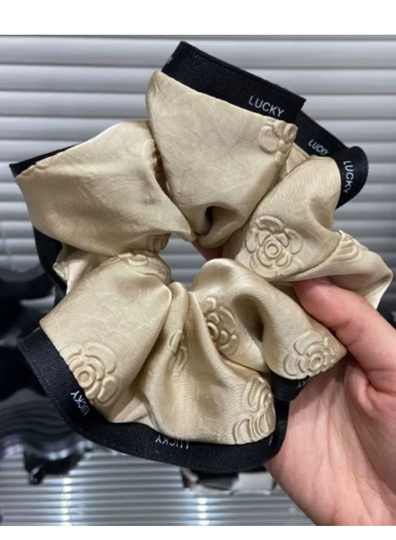 French Camellia Hairband Women's High-end Fashion Hair Rope Headband Rubber Band Light Luxury Hair Accessoriesing - Image 4