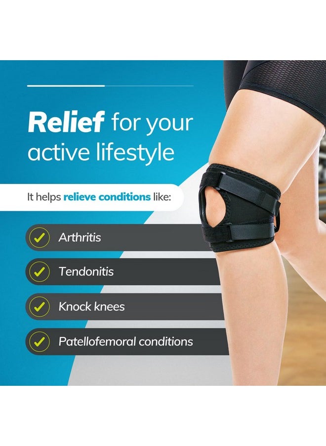 BraceAbility BraceAbility Patellar Tracking Knee Brace - Running, Exercise, Basketball Support Sleeve Stabilizer for Post Kneecap Dislocation, Tendonitis, Ligament, Patellofemoral and Meniscus Injuries (Medium)  - Image 3